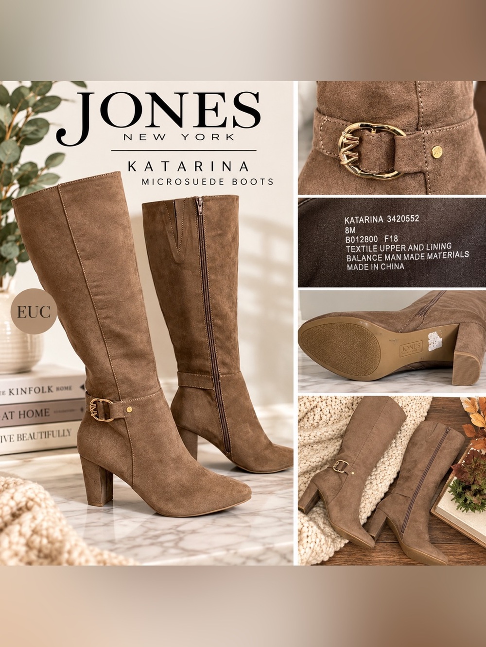 🔥 Trending Fall Favorite — Jones New York ‘Katarina’ Microsuede Boots | EUC